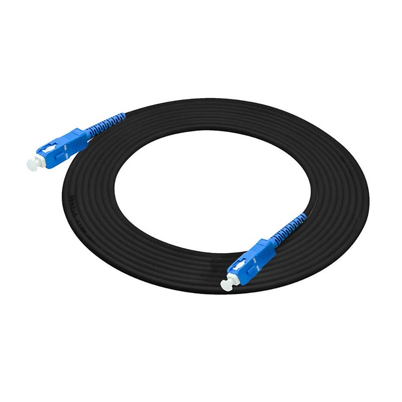 Jeirdus 100ft 100feet 30m SC to SC Outdoor Armored Simplex 9/125 SM Fiber Optic Cable Jumper Optical Patch Cord Singlemode 30Meters 100ft SC-SC - Image 4